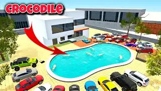 Swimming Pool में Crocodile आ गए। Indian Bike Driving 3D Crocodile In Swimming Pool #msygaming 