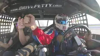 Layne Schranz ride a long at Talladega Superspeedway with Abby