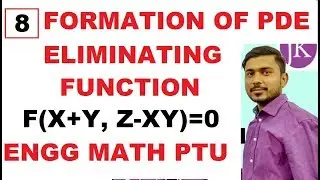 PDE #8 Formation Partial Differential Equations Tutorial in Hindi By Eliminating Arbitrary Function