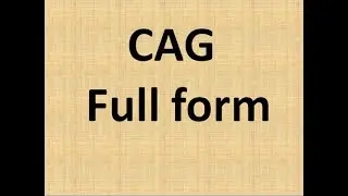 Full form of CAG