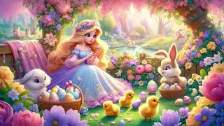 Cute Easter Bunny Rabbits - Calming Instrumental Background Music to Focus, Relax, Study & Work