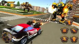 Robot Car War Transform Fight