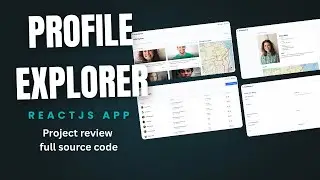 Profile Explorer - React App | Explore User Profiles with Interactive UI review video #reactapp