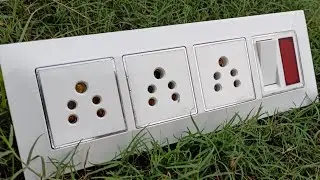 3 socket 1 switch 1 indicator connection wiring | extension board kaise banaye @ElectricalYogi