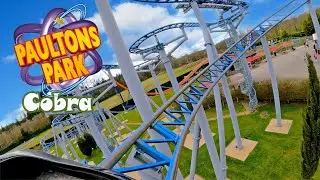 Cobra Bobsled Coaster On Ride at Paultons Park (April 2022) [4K Ultra Wide]