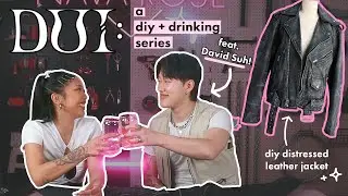 EP. 01 Distressed Leather Jacket w/ David Suh: how we met, BTS, posing | ✂️&nbsp;DIY Under The Influence