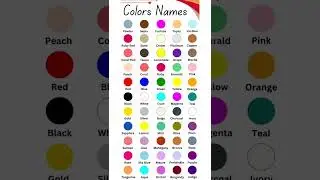 list of colours name / all colour name in english / all types of colours name #colors #colorname