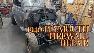 Ремонт межсетевого экрана и окончательная установка кузова на Plymouth 1940 года.