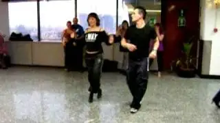 Sive e Roby teaching Cha cha cha @ World salsa meeting 2009