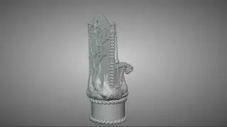 3D Model STL CNC Router file 3dprintable Odin throne