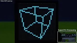 Scrap Mechanic Logic Computer Drawing A 3D Cube (SuperCPU Project)