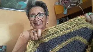 Maschenbilder 167 - der Artusshawl v. hinten - neue Überlegungen - Buch: Stricken mit Laerke Bagger