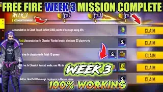 Free fire week 3 mission complete season 40