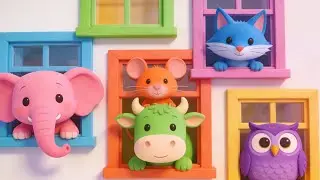 🌈🐶 Happy Animal Learning Songs for Kids 🎶✨