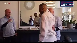 Football: L’ arrivés des bleus à clairefontaine le premier mot de Kylian Mbappé