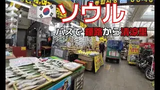 🇰🇷【韓国ソウル ローカル旅Vlog】路線バスで行く京東市場 ・清涼里 ｜どローカル食堂、スターバックス京東1960店