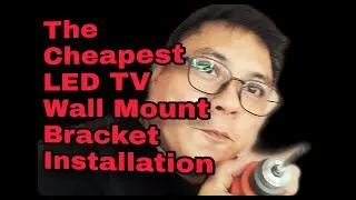 The  Cheapest LCD TV Wall Mount Bracket Installation | The Easiest Way