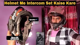 Helmet Me Intercom Set Kaise Kare 🤔 / Vega Helmet Intercom Setup 🥰 @ejeasintercom @TheUK07Rider