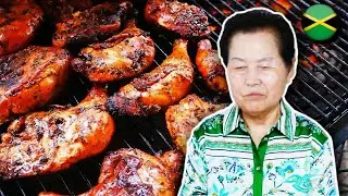 Korean Grandma Tries 'Jerk Chicken' For The First Time