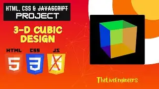 🌀 Rotating 3D Cube Animation Using Only CSS | CSS 3D Transform Tutorial | @1LiveEngineer