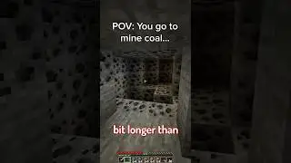 POV: Вы добываете уголь в Minecraft 😭 #Shorts