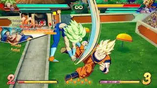 DB FighterZ - Kefla 2H combo extension with Vegito A-assist