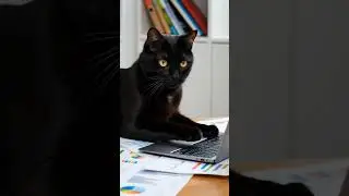 black cat #rek #cat #fantasy #catvideos $