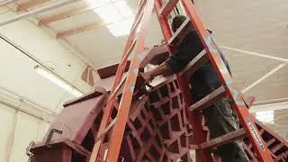 Art Zone: John Grade's monolithic wood sculpture in-process