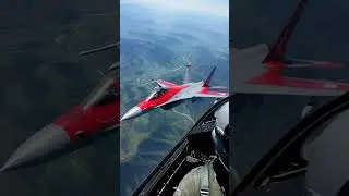 Fighter Jet Escorting the Mitsubishi HEV Prototype ✈️🔥