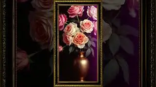 Bloom in Brushstrokes | Floral Art in Motion #Shorts #frametvart #ambientart #digitalwallart