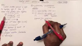 Floating point Addition & Subtraction(Tamil)