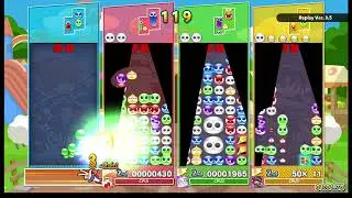Puyo Puyo Tetris 2 PC Arle VS Zed,Yu&Rei & Lagnus Party Mode Christmas Eve Special