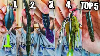 Top 5 Bass Lures I NEVER Leave Home Without! (DO YOU AGREE?)