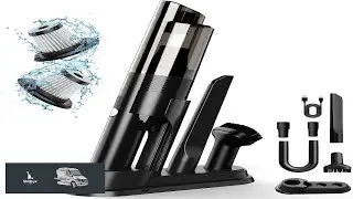Handheld Vacuum Cordless 10KPA Powerful Suction Car Vacuum with 2 Speed Vacuum Cleaner