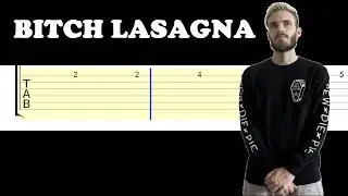 Bitch Lasagna (Easy Guitar Tabs Tutorial) PEWDIEPIE