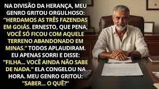 Na divisão da herança, meu genro comemorou. Eu sorri e disse: ”Filha, você ainda não sabe de nada.”