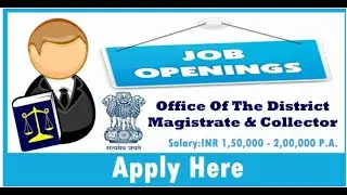 DM & Collector Office Mumbai Recruitment 2025 | Law Officer Vacancy | LLB Eligibility | Govt Job Upd