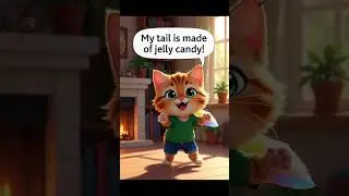 Wobbly Jelly Tail? Melty Chocolate? Fluffy Cotton Candy? Clay Chaos?! Comment Your Pick! 😂 #catstory