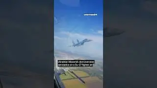 Ukrainian Maverick Demonstrates Aerobatics on Su-27 Jet #airforce