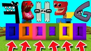 Minecraft PE : DO NOT CHOOSE THE WRONG PORTAL! (BOXY BOO & ALPHABET LORE)