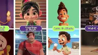Comparison : Disney Characters and Their Best Friends !