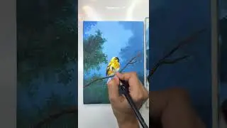 Easy Bird painting / acrylic painting for beginners