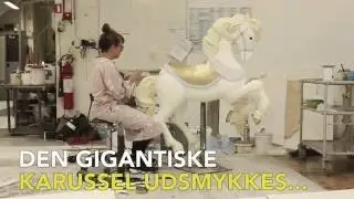 500 p&aelig;rer og 1.5 kilometer ledning - Karruselen udsmykkes