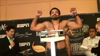 Boxcino Heavyweight quarterfnals weigh in 021915