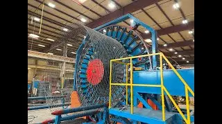 Precast JCP Reinforced Concrete Jacking Pipe Cage Welding Machine Export to United Concrete Products
