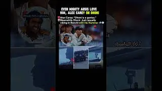 Alex Carey Calls Dhoni a Genius | MS Dhoni Spotted Driving Hummer in Ranchi #shortfeed