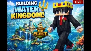 MCFleet Water Kingdom Build Starts Today 😱  @McFleetDotNet    | Minecraft Live #minecraft