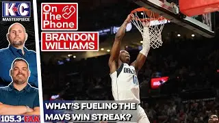 Mavs Guard Brandon Williams On Stat Improvements, Mavs Winning Streak, And More | K&C Masterpiece