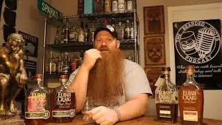 Elijah Craig Small Batch, Barrel Proof, 18 Year, & 23 Year Vertical Comparison