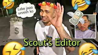 How much Esport Editors Earn 💸? Scout Reply on Urvesh salary 😱 .